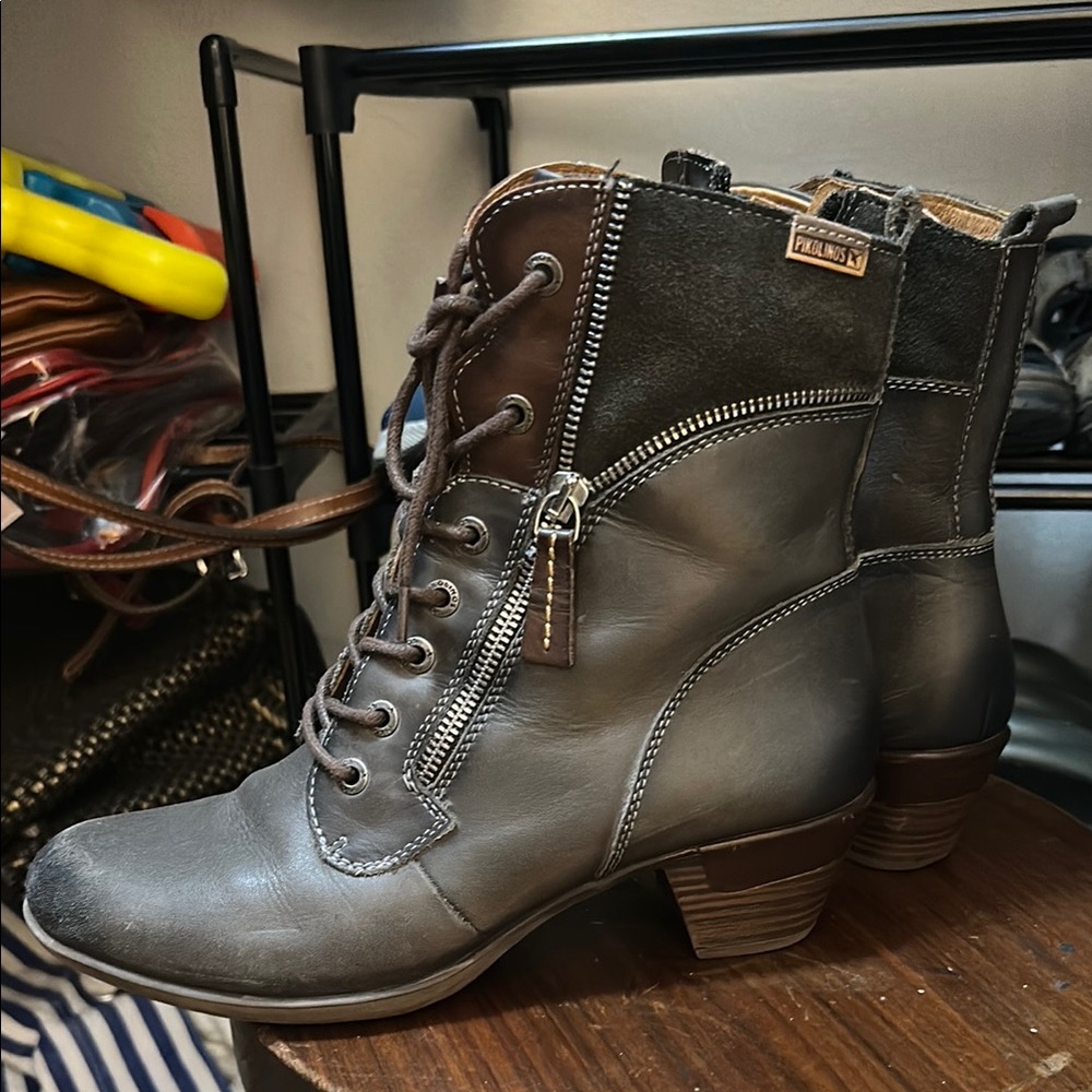 PIKOLINOS Brown Ankle Boots - Picture 2 of 5